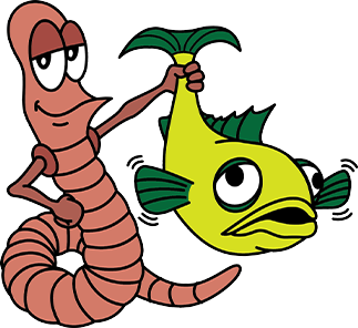 Worm with Fish